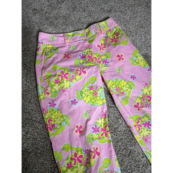 Lilly Pulitzer Women’s Size 2 Kelly Ankle Pants Bright Vibrant Floral - Picture 2 of 6